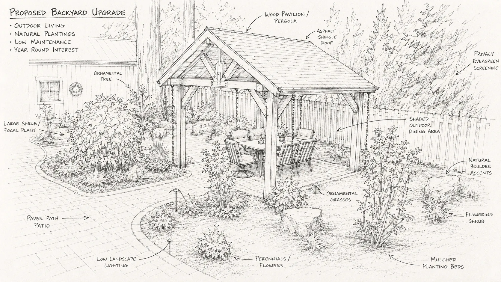 Sketch of Outdoor Room
